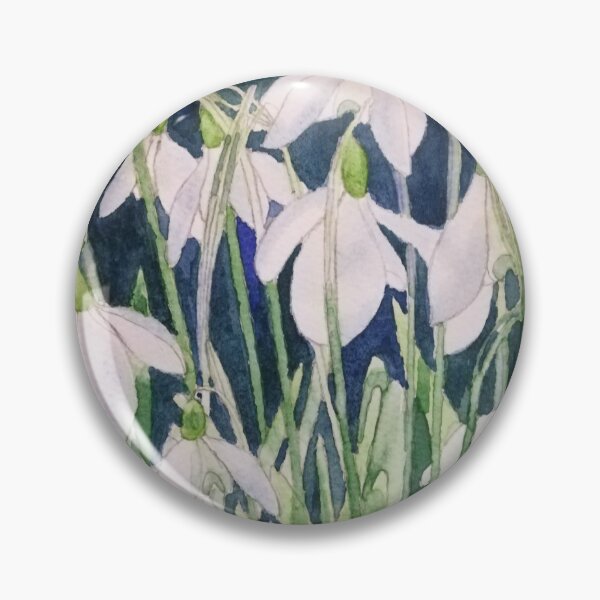 Item preview, Snowdrops watercolour painting  designed and sold by esvb.