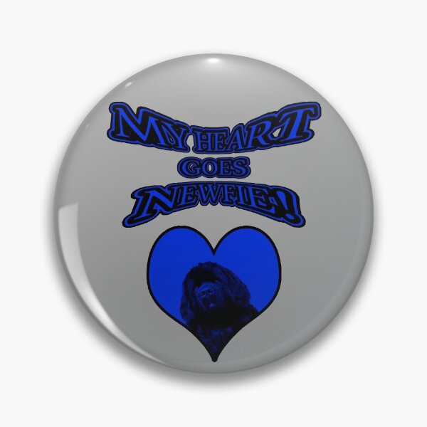 Item preview, My Heart Goes Newfie Blue Heart designed and sold by Moonyflower.