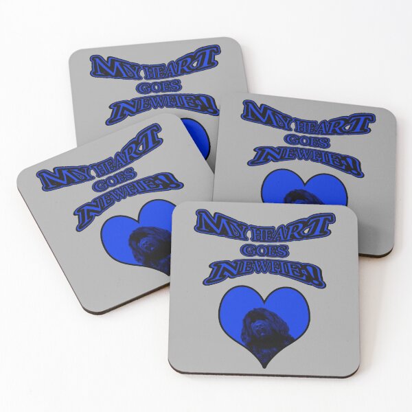 Item preview, My Heart Goes Newfie Blue Heart designed and sold by Moonyflower.