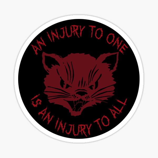 Item preview, Eine Verletzung eines Einzelnen ist eine Verletzung aller - Solidarität, Gewerkschaft, Katze, Links, Sozialist designed and sold by SpaceDogLaika.