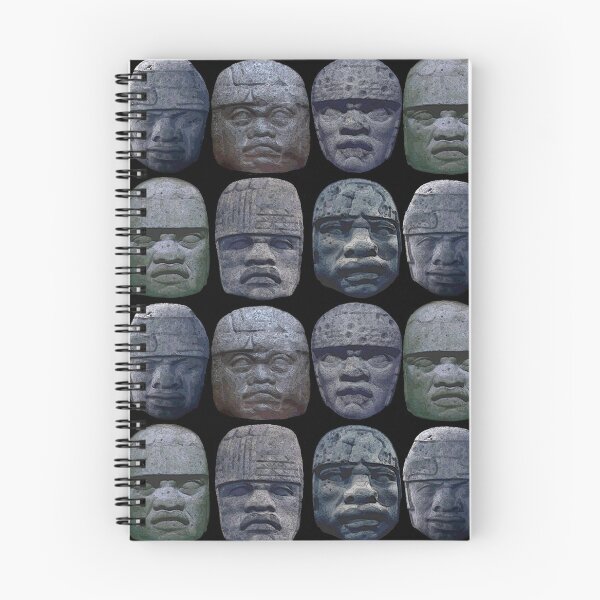 Item preview, Six Stone Olmec Heads designed and sold by Ninjangulo.