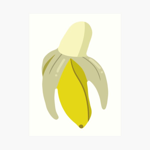 Impression Artistique Joyeux Anniversaire Banane Par Saradaboru Redbubble