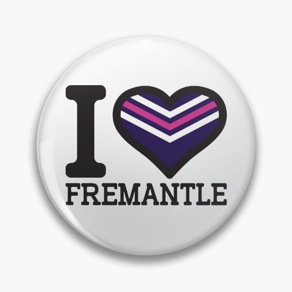 Artikelvorschau, "Ich liebe Fremantle" AFL & AFLW inspirierte Kleidung, Waren, T-Shirts, Leggings, Rock, Maske, Schürze, Öko-Tasche entworfen und verkauft von Ink Inc.