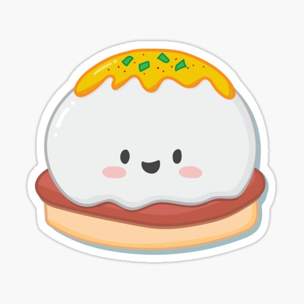 "Cute Happy Eggs Benedict Breakfast" Sticker for Sale by ceceandash
