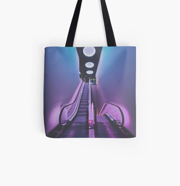 Synthwave stairs All Over Print Tote Bag
