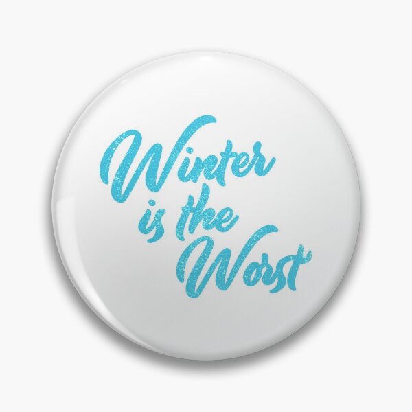 Item preview, Winter Sucks Funny Cute Brush Lettering designed and sold by Creatively Torn.