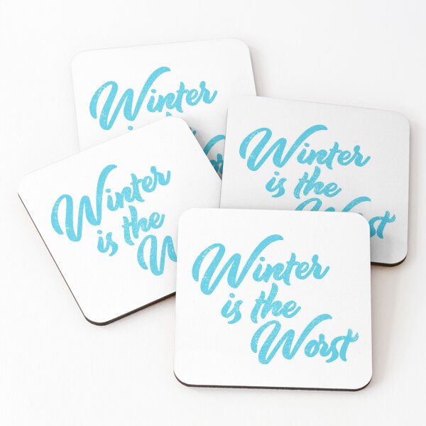 Item preview, Winter Sucks Funny Cute Brush Lettering designed and sold by Creatively Torn.