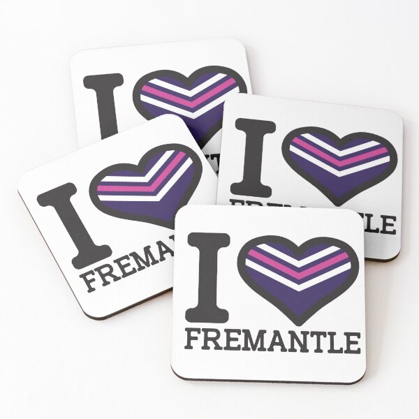 Aperçu de l'œuvre "I love Fremantle" AFL & AFLW Inspired Apparels, Merchandise, T-Shirts, Leggings, Skirt, Mask, Tablier, Eco Bag créée et vendue par Ink Inc.