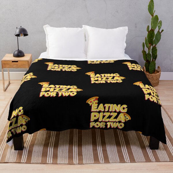 Item preview, Eating Pizza for Two || Cute Cartoon Pizza designed and sold by cookingwithten.