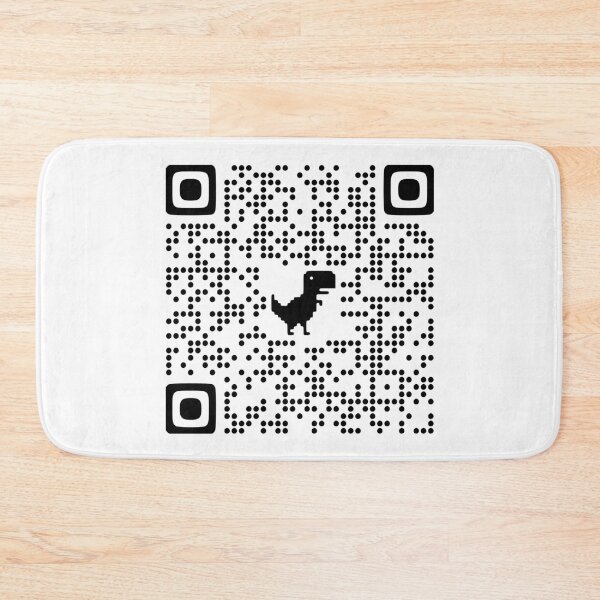 Item preview, Rick Roll QR Code - Cute Chrome Dinosaur Version designed and sold by Dator.