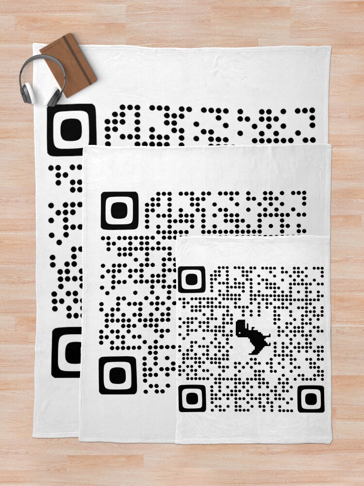 Rick Roll QR Code - Cute Chrome Dinosaur Version | Photographic Print