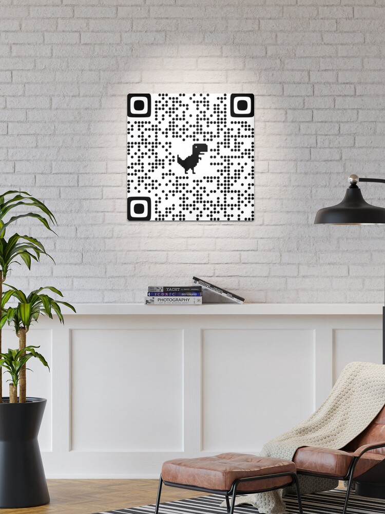 Rick Roll QR Code - Cute Chrome Dinosaur Version Baby One-Piece for Sale  by Dator