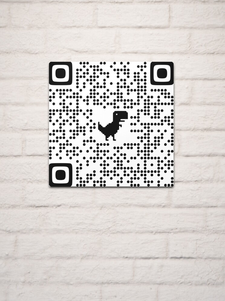 Chrome's Dino-branded QR Code generator working in Dev channel