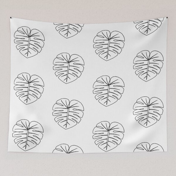 Item preview, Hoja de monstera blanco y negro designed and sold by PlantEngineer.