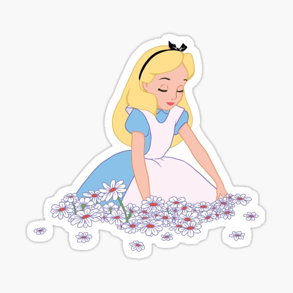  50Pcs Cartoon Alice in Wonderland Sticker, Cute