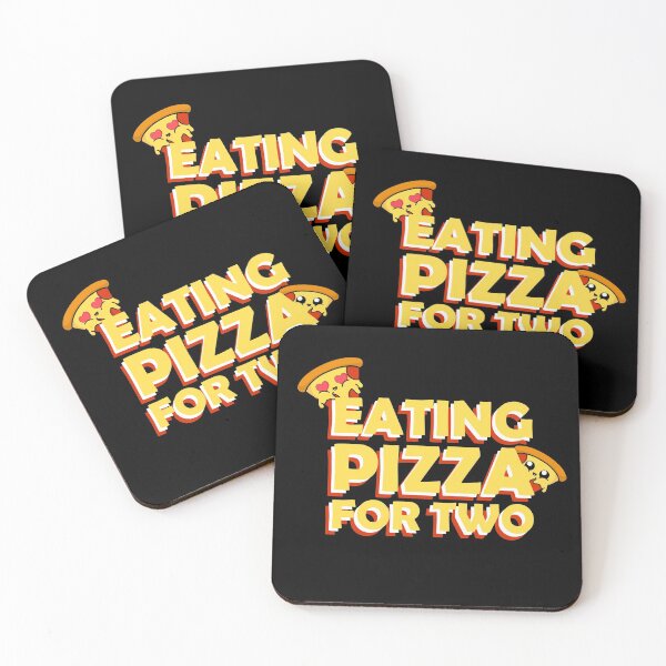 Item preview, Eating Pizza for Two || Cute Cartoon Pizza designed and sold by cookingwithten.