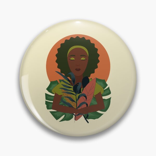Item preview, Mother earth black beauty with green hair holding the planet between her arms  designed and sold by SGS-.