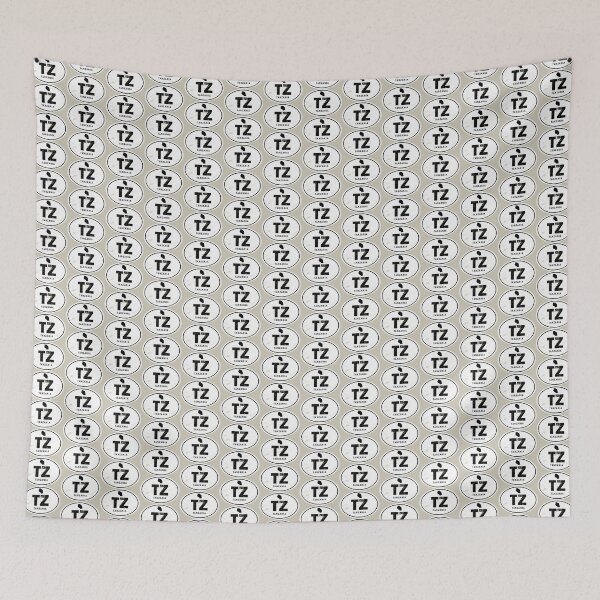 Item preview, Distressed Tanzania Country Code designed and sold by CustomTravelArt.