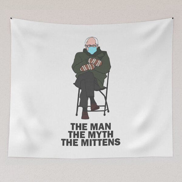 Item preview, The Man The Myth The Mittens Bernie Meme designed and sold by Mitzionne.