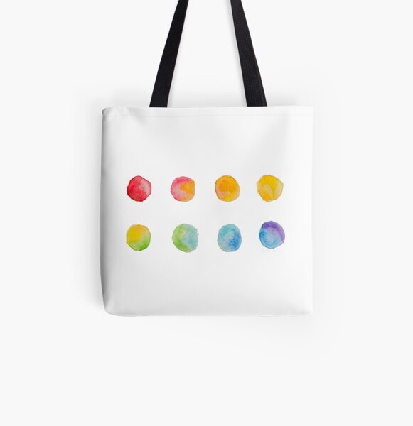Color Progression All Over Print Tote Bag
