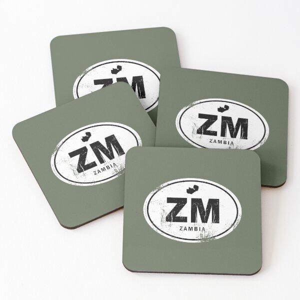 Item preview, Distressed Zambia Country Code designed and sold by CustomTravelArt.