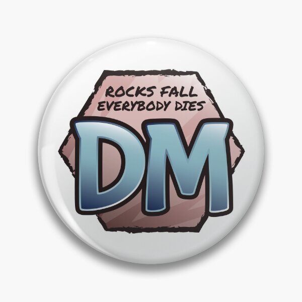 Artikelvorschau, Steine fallen - Jeder stirbt (DM Logo) entworfen und verkauft von DorkMachination.