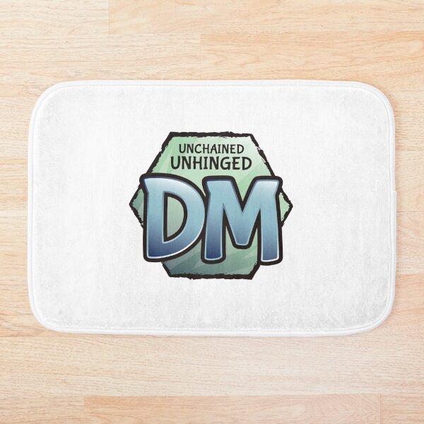 Item preview, Unchained Unhinged DM (logotipo de DM) designed and sold by DorkMachination.