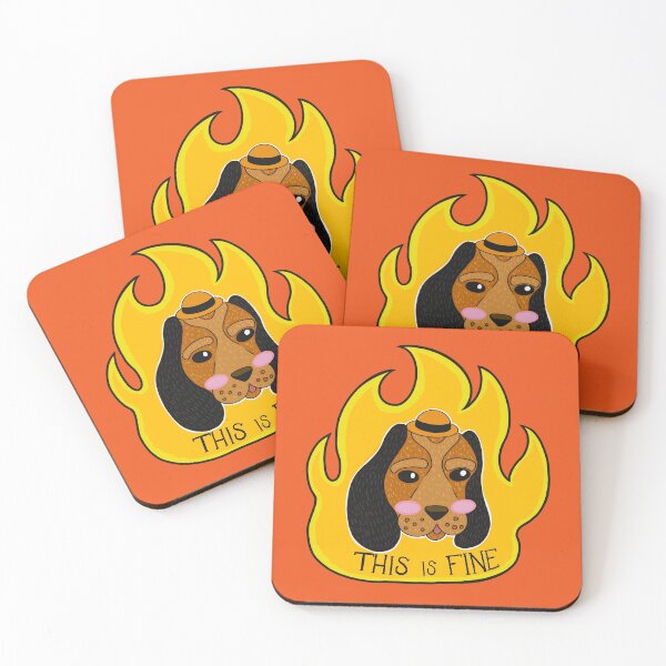 Item preview, This is Fine Meme Beagle Dog  designed and sold by GoodEggDoodles.