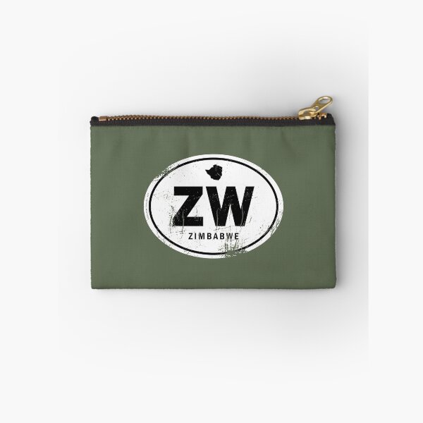 Item preview, Distressed Zimbabwe Country Code designed and sold by CustomTravelArt.
