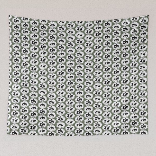 Item preview, Distressed Zimbabwe Country Code designed and sold by CustomTravelArt.