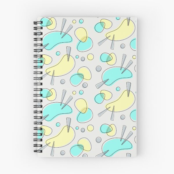 Item preview, The Living End - Retro Pattern in Yellow and Turquoise   designed and sold by TheGeometricFox.