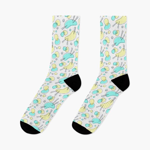 Item preview, The Living End - Retro Pattern in Yellow and Turquoise   designed and sold by TheGeometricFox.