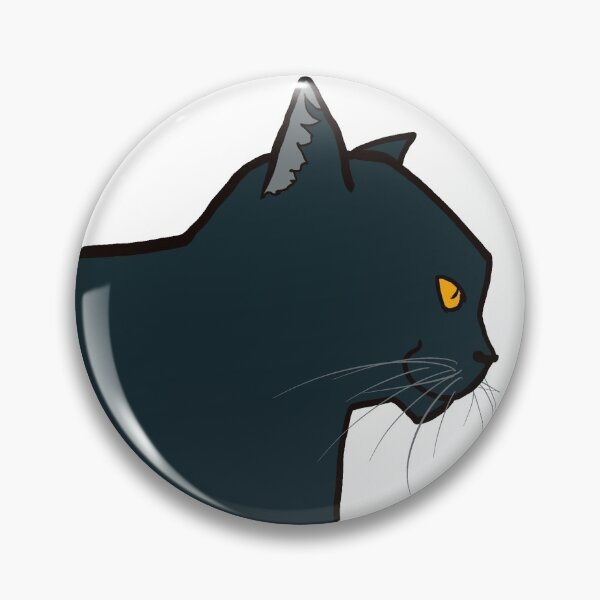 Item preview, #15 - Mighty Black Cat Profile designed and sold by BreakingMeows.