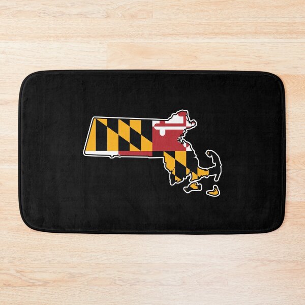 Item preview, Maryland Flag Massachusetts Map designed and sold by MarylandStyle.