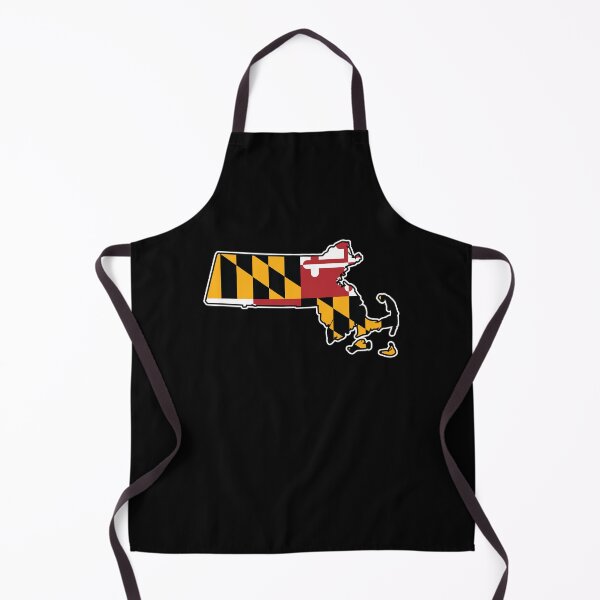 Item preview, Maryland Flag Massachusetts Map designed and sold by MarylandStyle.