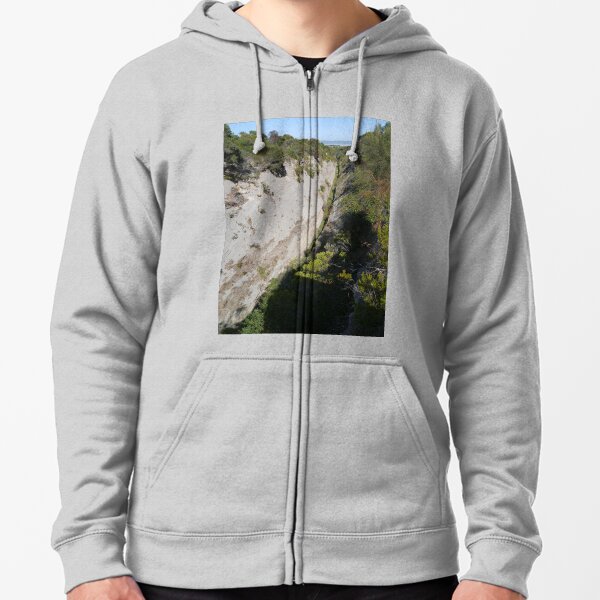 Woakwine Cutting, Beachport, South Australia Zipped Hoodie