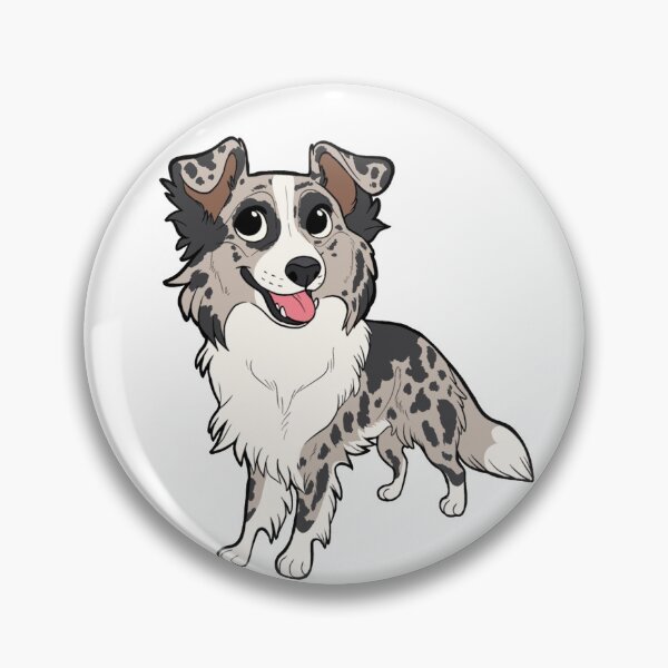Item preview, BORDER COLLIE (blue merle) - chibi designed and sold by mexicanine.