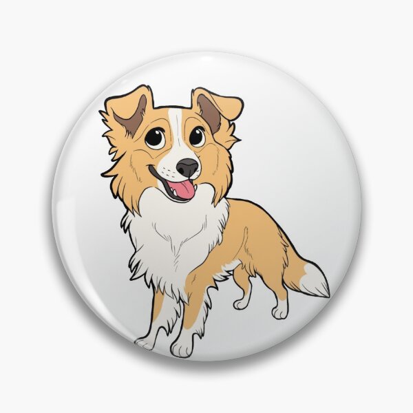 Item preview, BORDER COLLIE (gold) - chibi designed and sold by mexicanine.