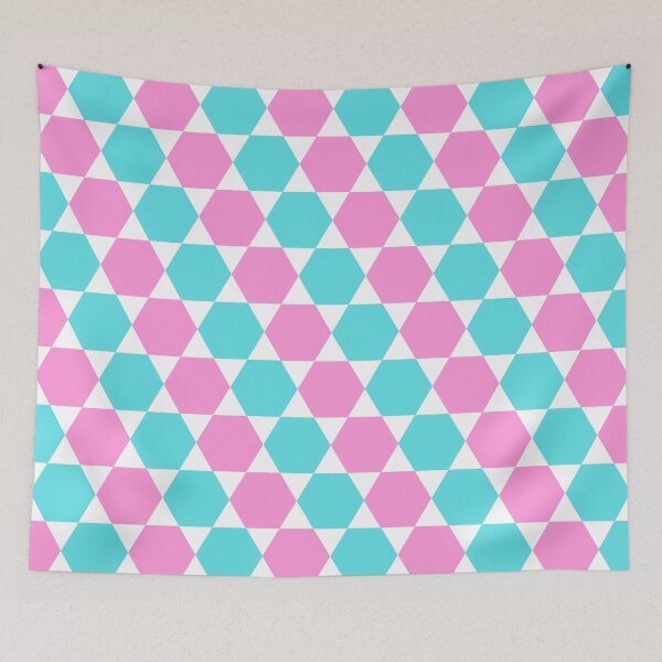 Item preview, Pink & Blue Hexagon designed and sold by Micah Brumfield.