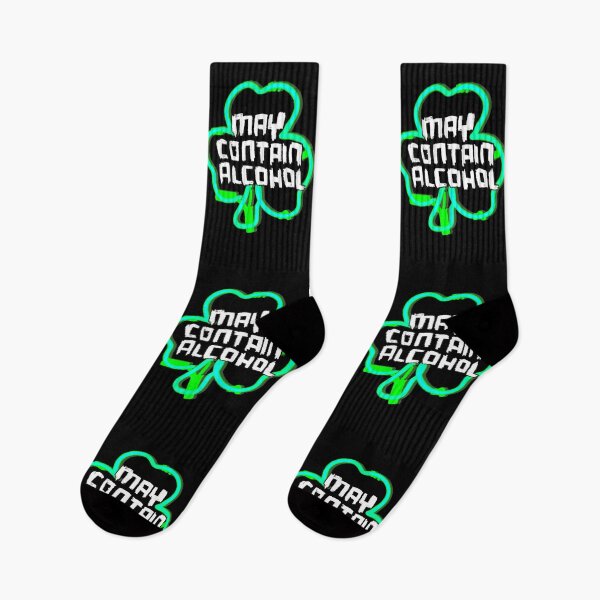 Item preview, May Contain Alcohol, Funny St Patricks Day designed and sold by badlydrawnbabe.
