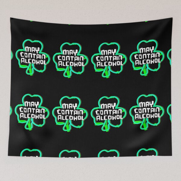 Item preview, May Contain Alcohol, Funny St Patricks Day designed and sold by badlydrawnbabe.