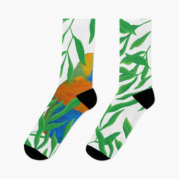 Item preview, Rainbow Lorikeet in Leaves designed and sold by kristysuedesign.