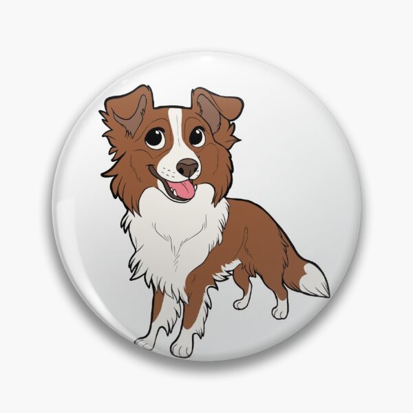 Item preview, BORDER COLLIE (red) - chibi designed and sold by mexicanine.