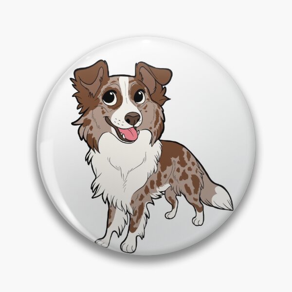 Item preview, BORDER COLLIE (red merle) - chibi designed and sold by mexicanine.