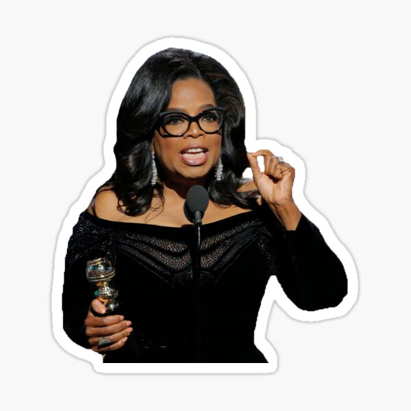 oprah golden globes sticker Sticker