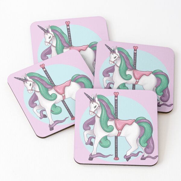 Item preview, Galar Form Rapidash Unicorn Pocket Monster Carousel  designed and sold by GoodEggDoodles.