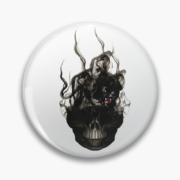 Item preview, pantera negra calavera negra designed and sold by MXanwar.