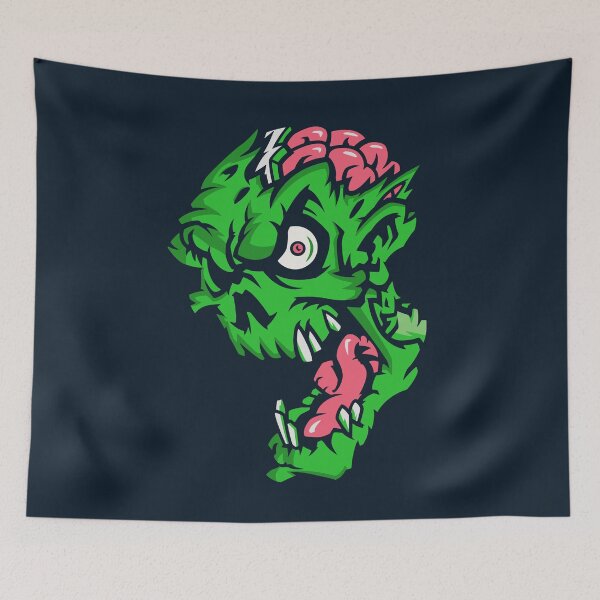 Item preview, Gnarly Zombie Head designed and sold by SLAG-Creative.