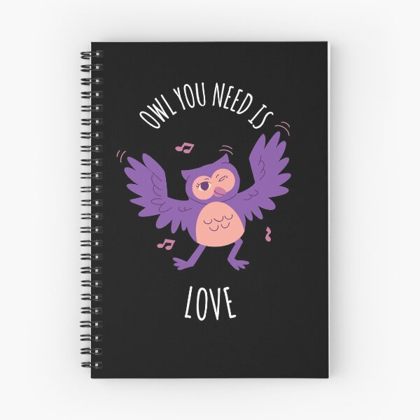 Artikelvorschau, Eule, die Sie brauchen, ist Liebe (weißer Text) - lustig entworfen und verkauft von PurpleCanvas.