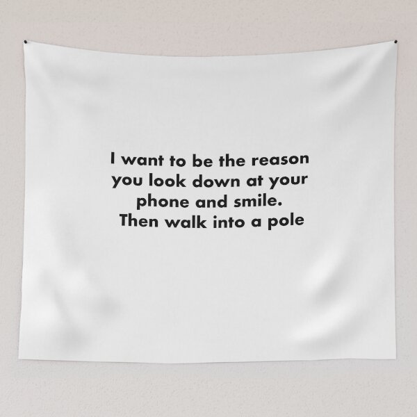 Item preview, Look Phone Walk Into Pole meme funny joke  designed and sold by Midwest-Goods.